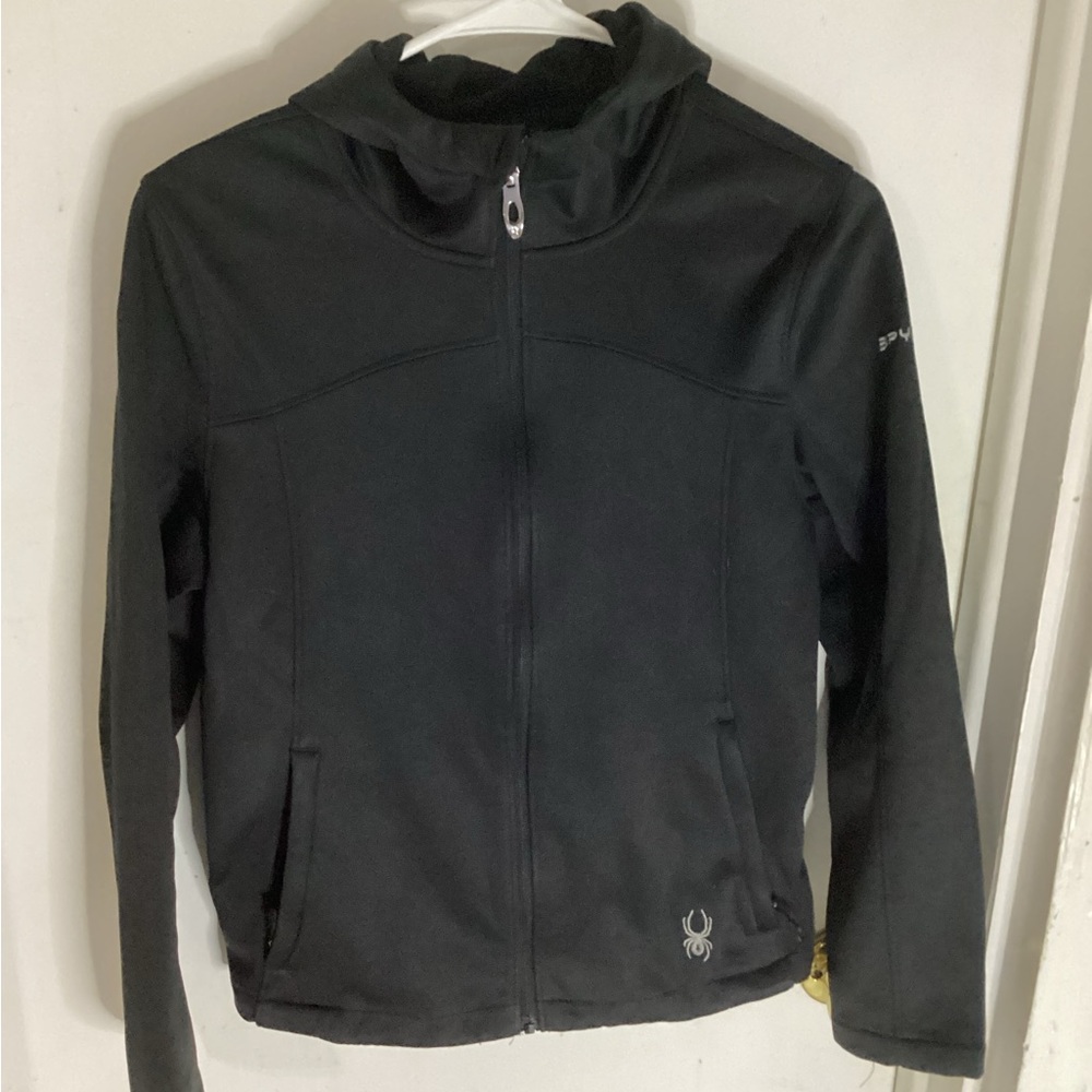 Spyder womens Black Full-Zip Jacket size small